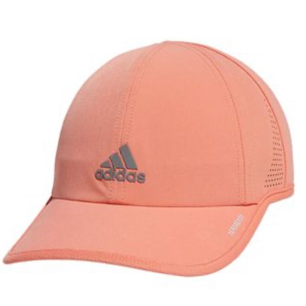 Adidas womens running hat coral/reflective grey